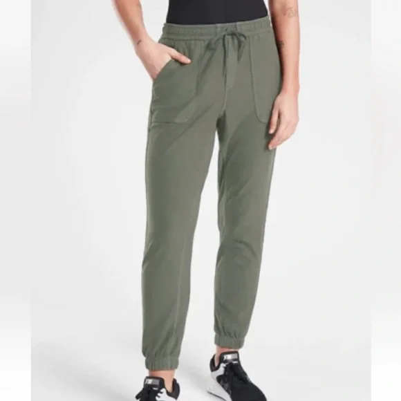 Athleta Farallon Joggers (olive green) - Picture 1 of 3